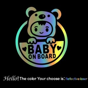 7841-0990fa.jpg reflective baby on board vinyl car decal