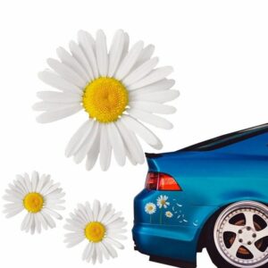 waterproof flower vinyl car decal set