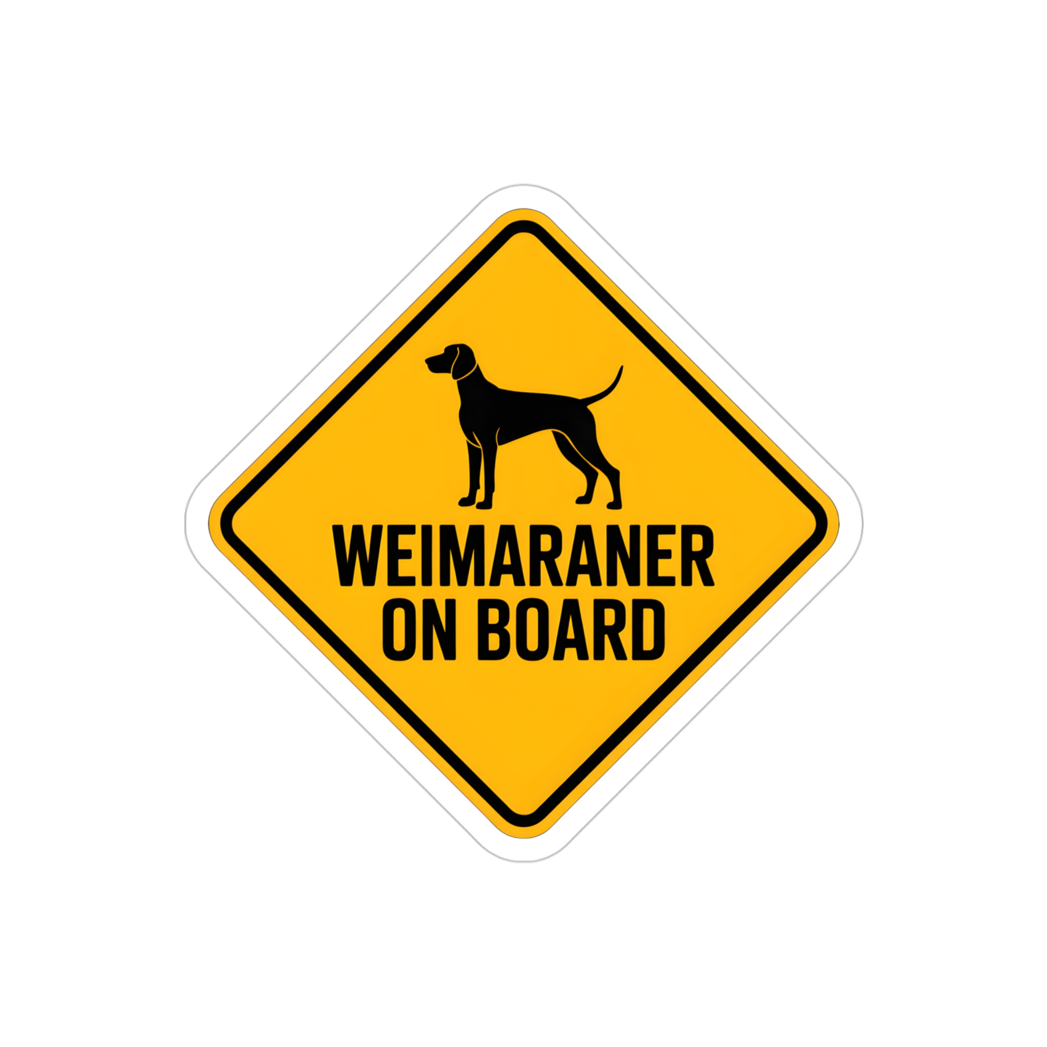 Weimaraner On Board Sticker, Dog Car Decal, Hunting Dog Sign, Pet Warning Sticker, Waterproof Outdoor Vinyl - Image 8