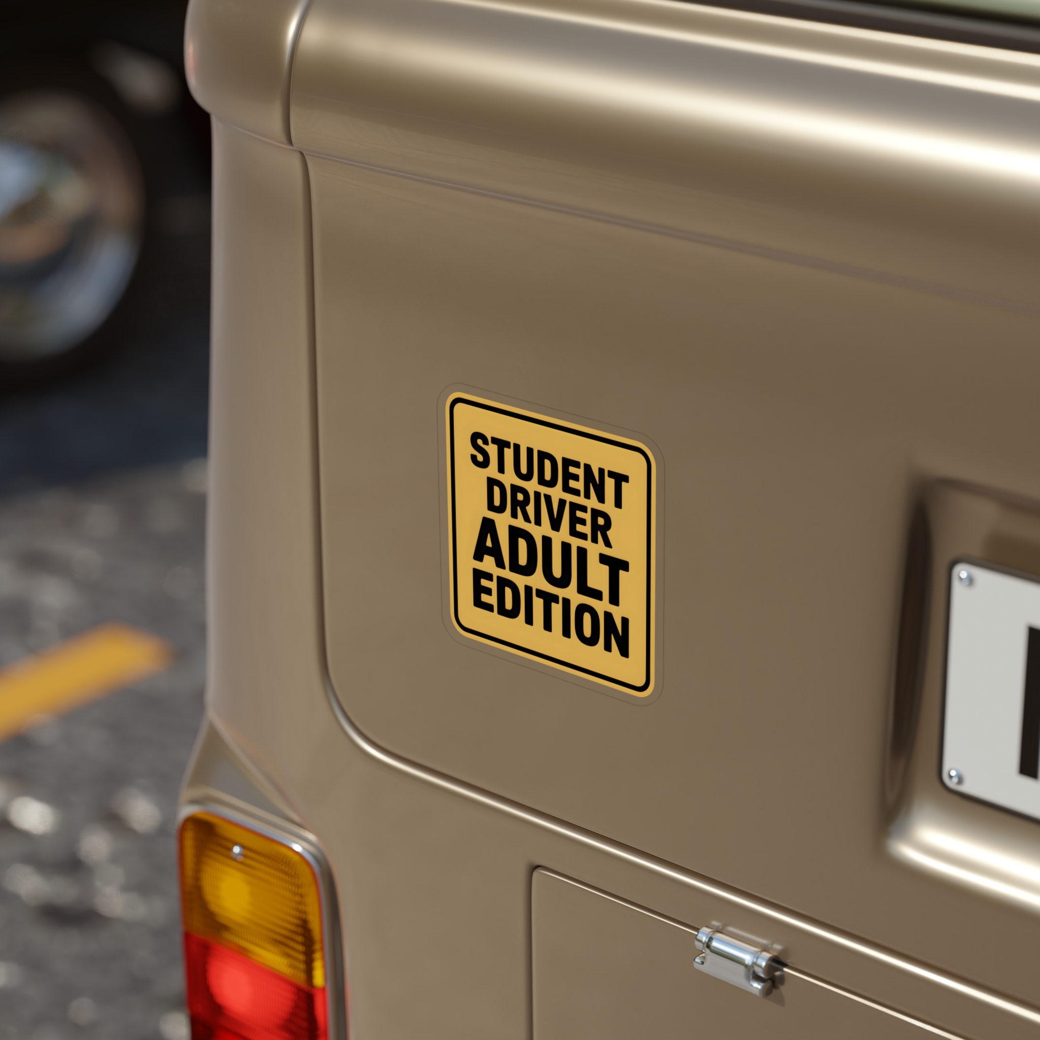 Student Driver Adult Edition Decal, Funny New Driver Sticker, Adulting Car Decal, Nervous Driver Warning Vinyl, Let Me Merge Humor Sticker - Image 12