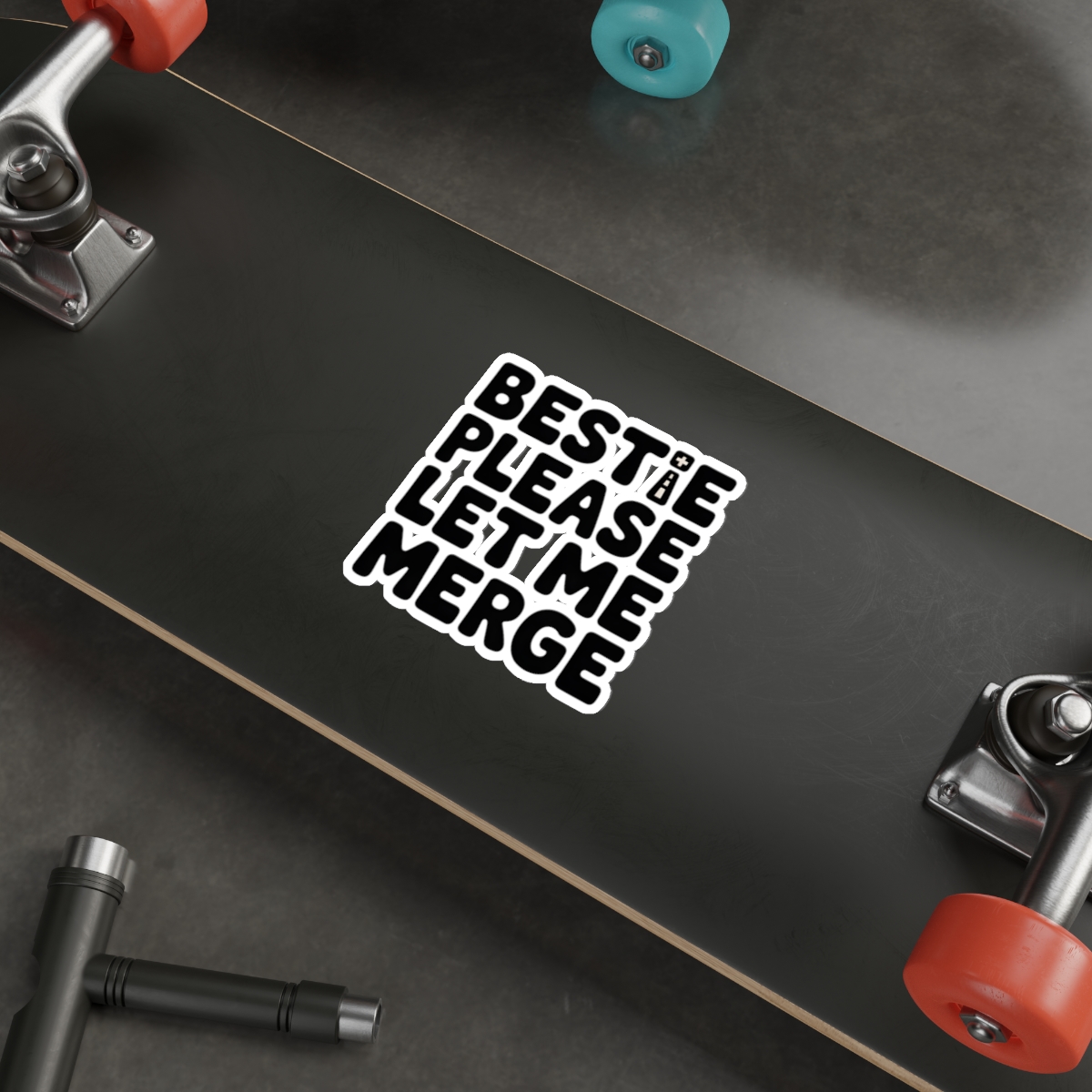 Bestie Please Let Me Merge Funny Car Sticker Cute Driver Meme Decal - Image 15