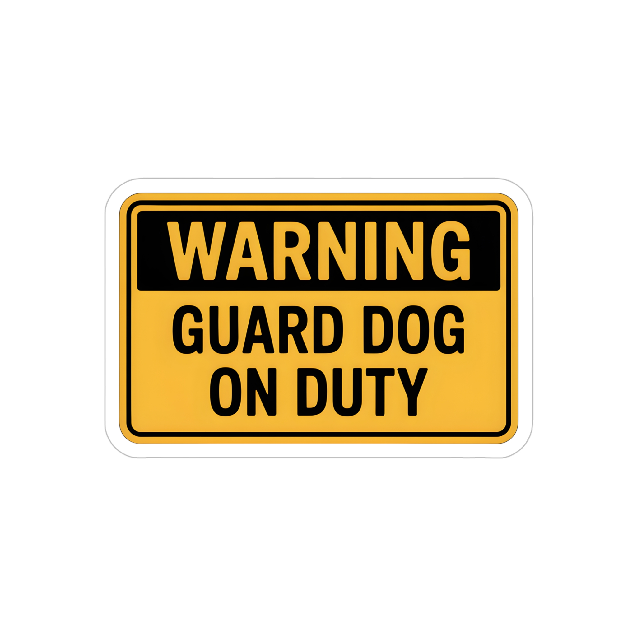 Guard Dog On Duty Sticker, Warning Security Dog Decal, Beware Of Dog Car Window Sticker, German Shepherd Guard Dog Sign - Image 10