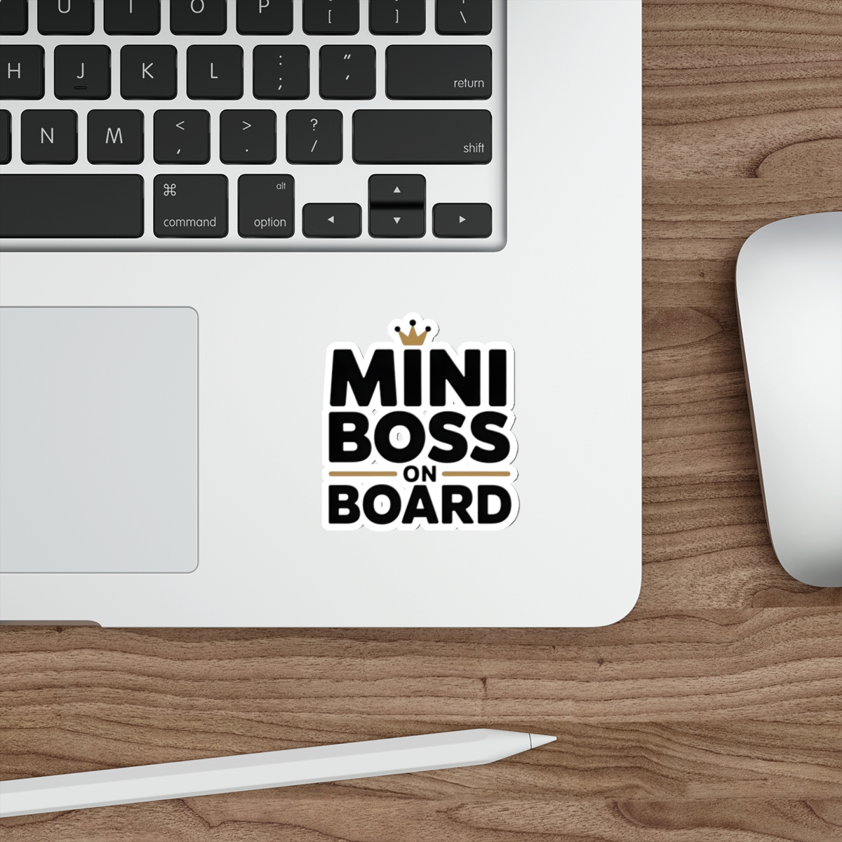 Mini Boss On Board Car Decal Cute Baby Car Sticker Modern Toddler Window Sign Waterproof Vinyl UV Protected - Image 2