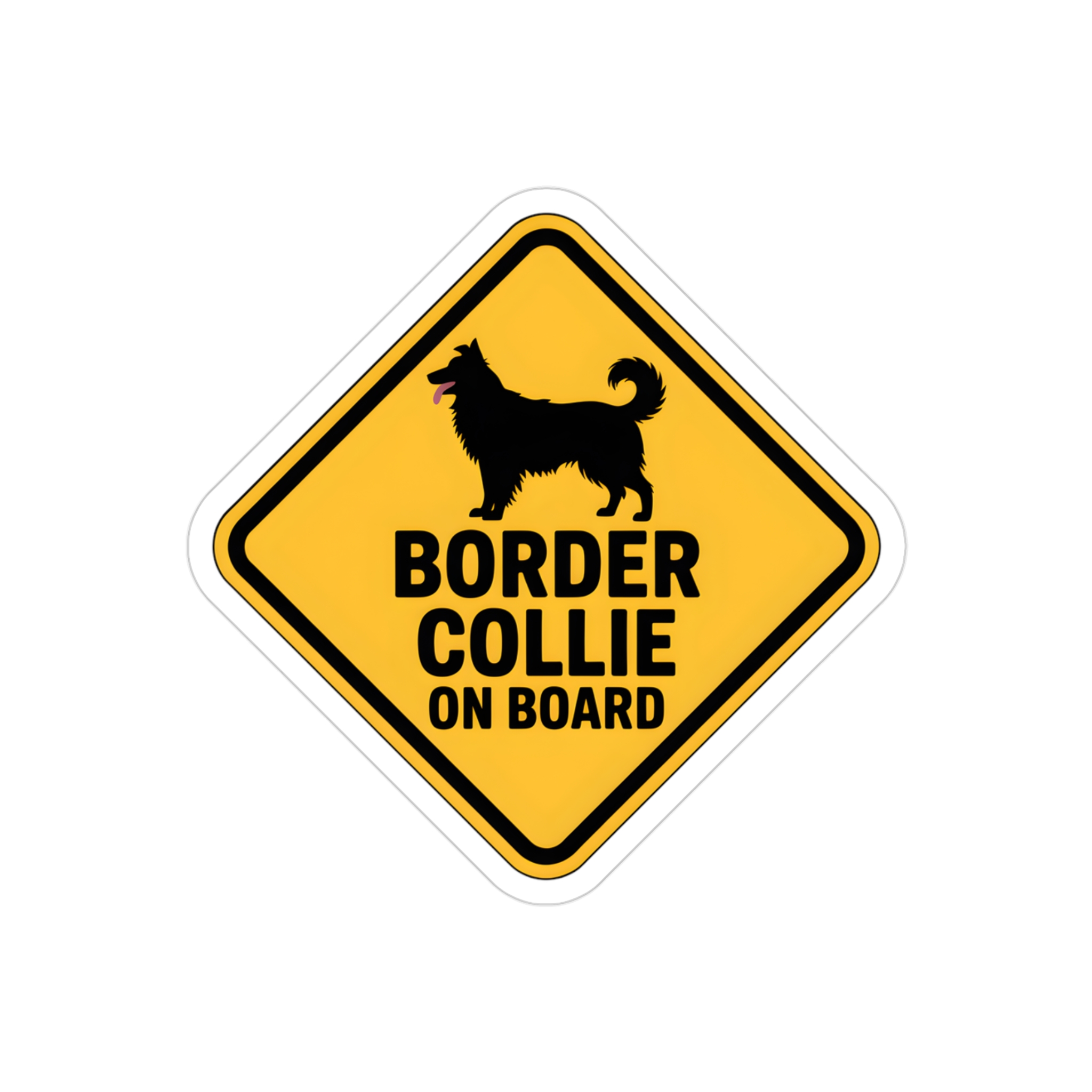 Border Collie On Board Sticker, Dog Car Decal, Herding Dog Sign, Pet Safety Sticker, Waterproof Outdoor Vinyl, Dog Lover Gift - Image 4