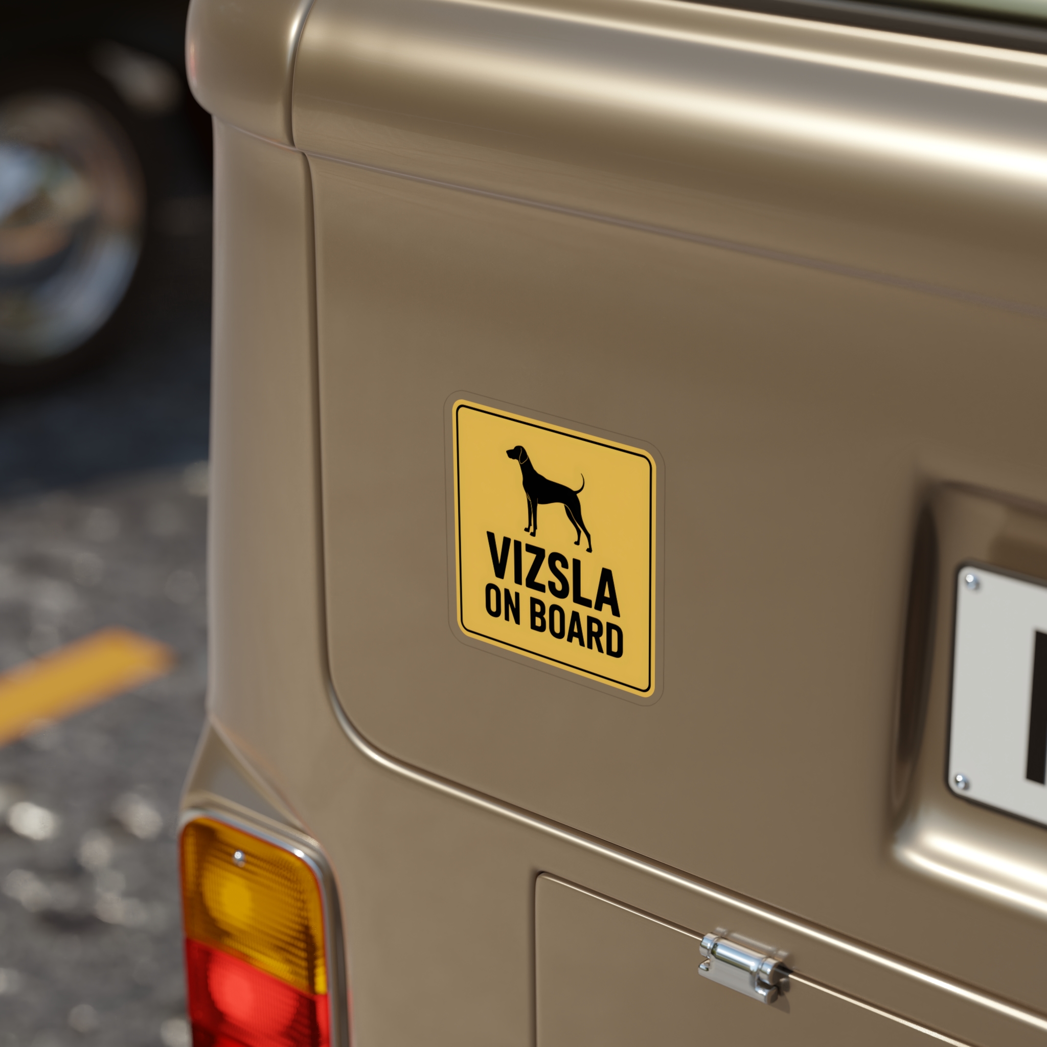 Vizsla On Board Sticker, Dog Car Decal, Vizsla Dog Sign, Pet Warning Sticker, Waterproof Outdoor Vinyl - Image 11