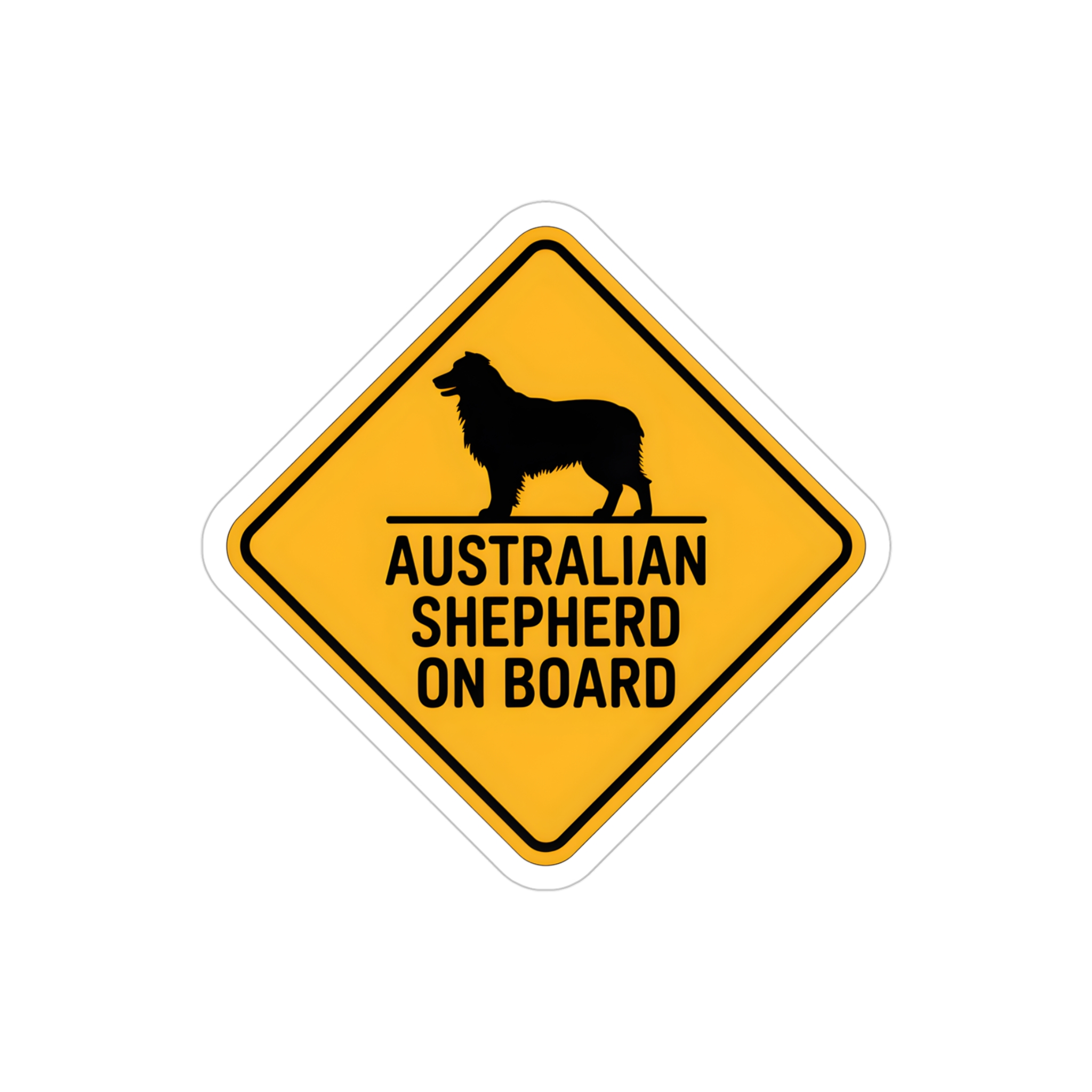 Australian Shepherd On Board Sticker | Die-Cut Outdoor Vinyl - Image 7