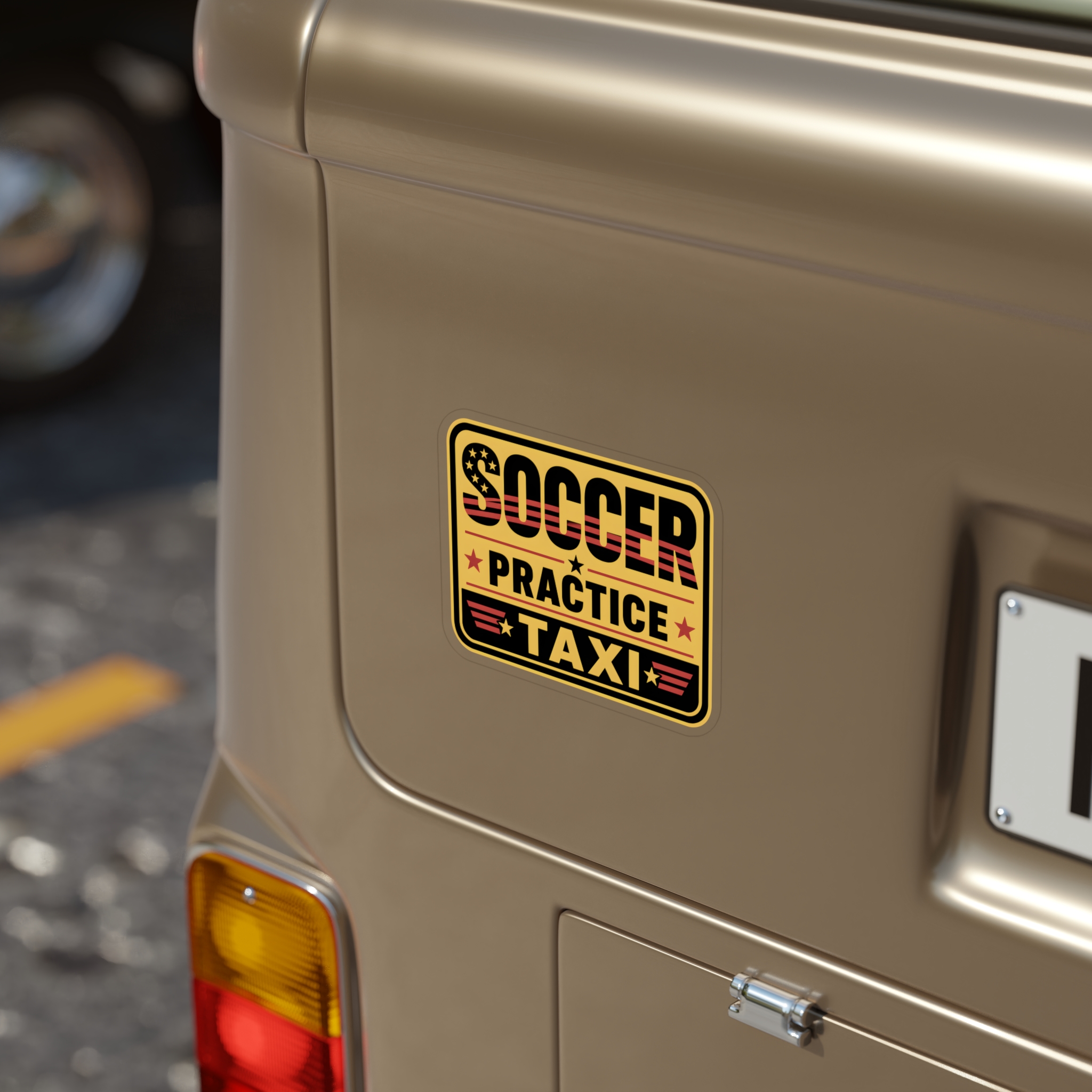 Soccer Practice Taxi Car Decal, Funny Soccer Mom Sticker, Sports Parent Car Window Decal - Image 14