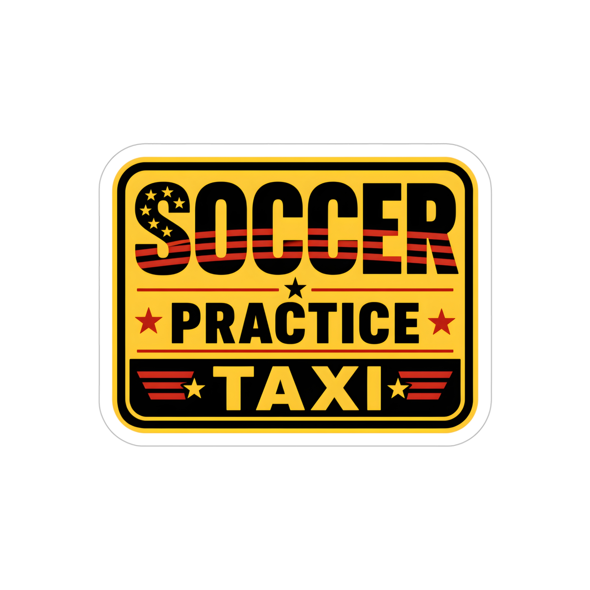 Soccer Practice Taxi Car Decal, Funny Soccer Mom Sticker, Sports Parent Car Window Decal - Image 13