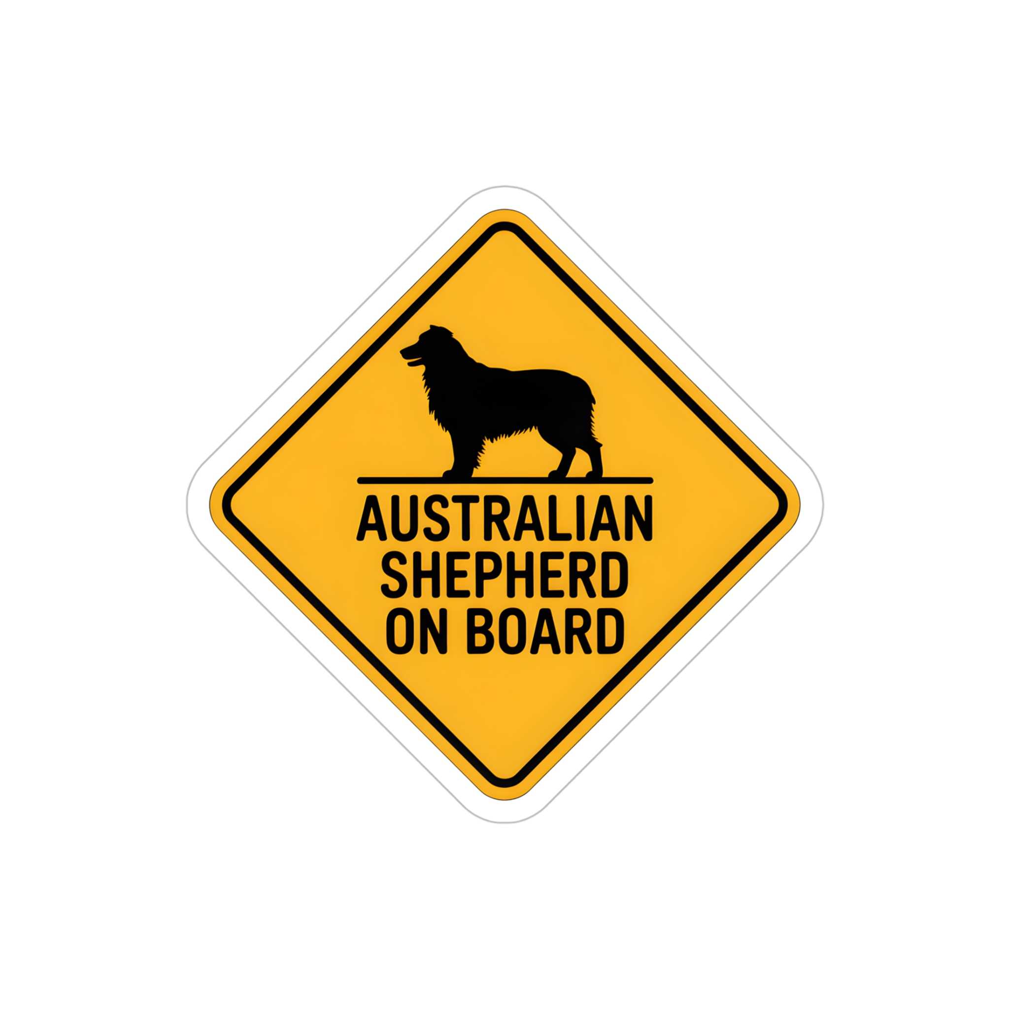 Australian Shepherd On Board Sticker | Die-Cut Outdoor Vinyl - Image 10