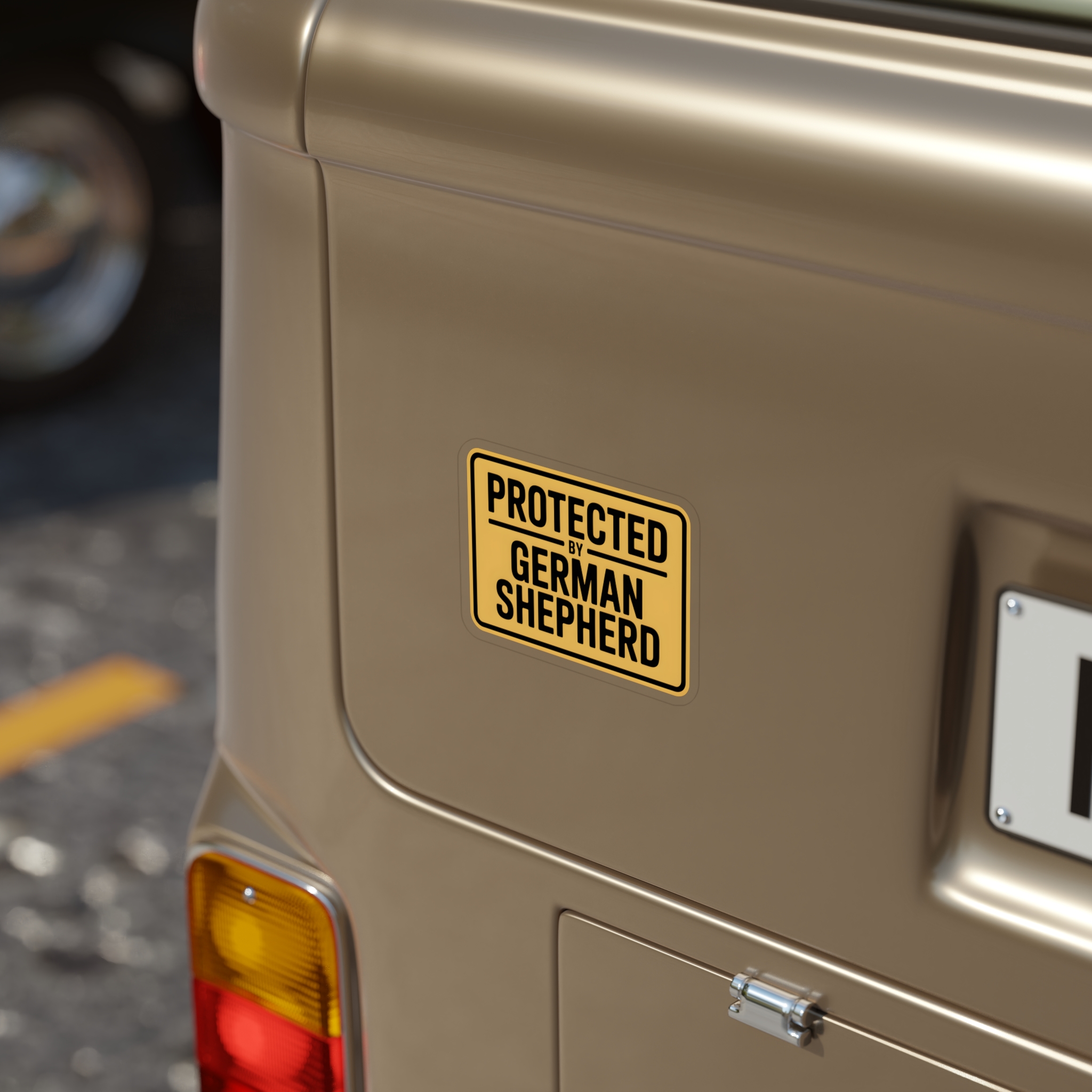 Protected By German Shepherd Sticker, German Shepherd Security Decal, Beware of Dog Car Window Sticker, K9 Protection Warning Sign - Image 11