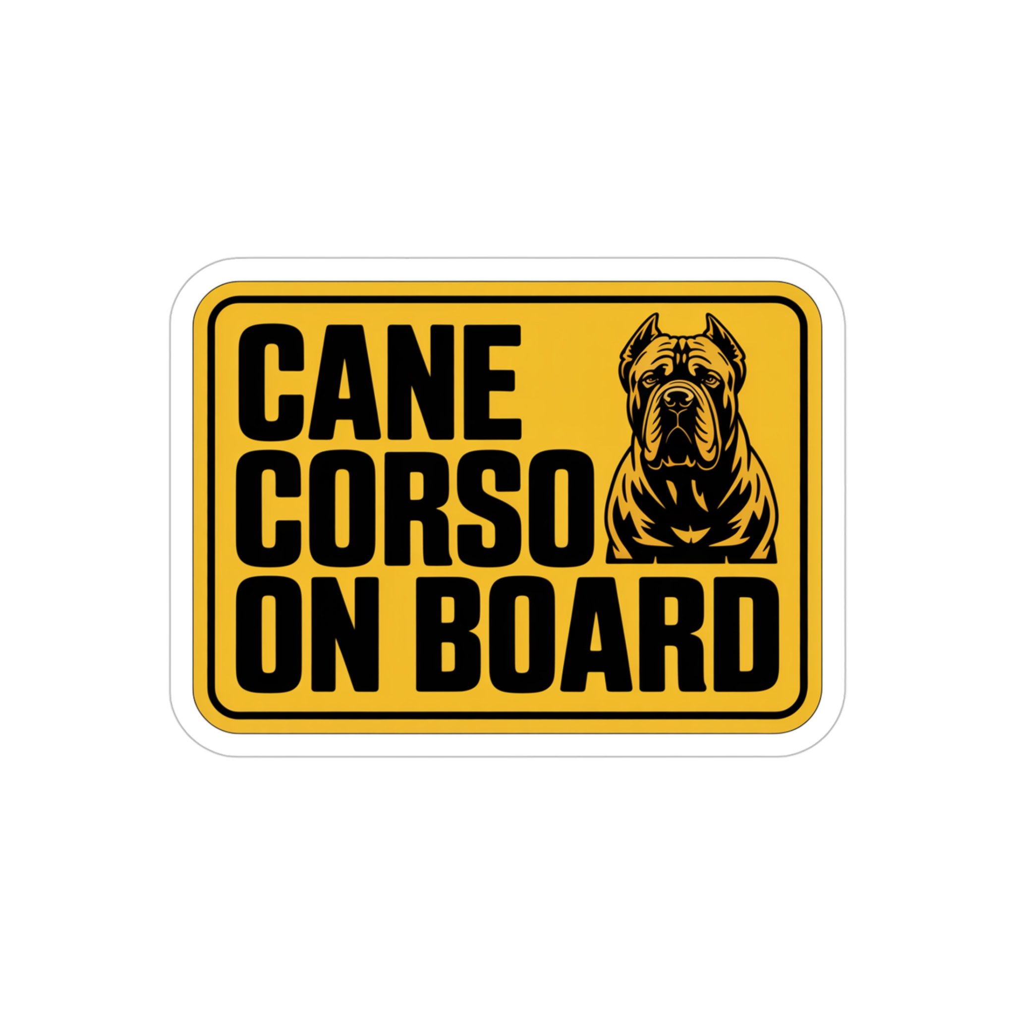 Cane Corso On Board Sticker - Image 10