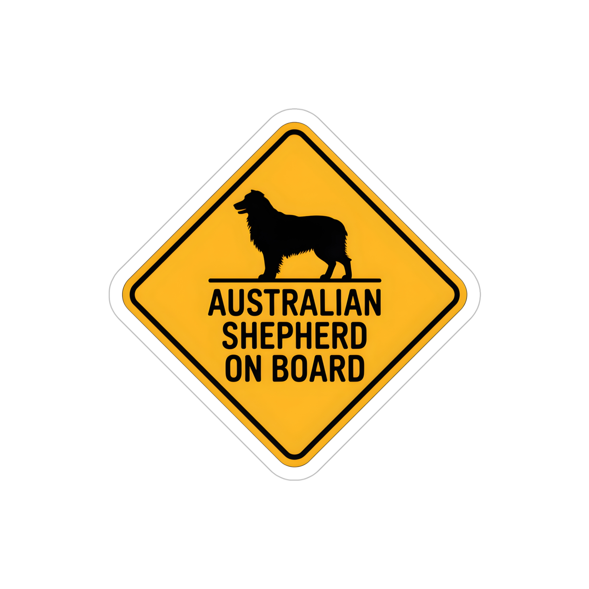 Australian Shepherd On Board Sticker | Die-Cut Outdoor Vinyl - Image 13