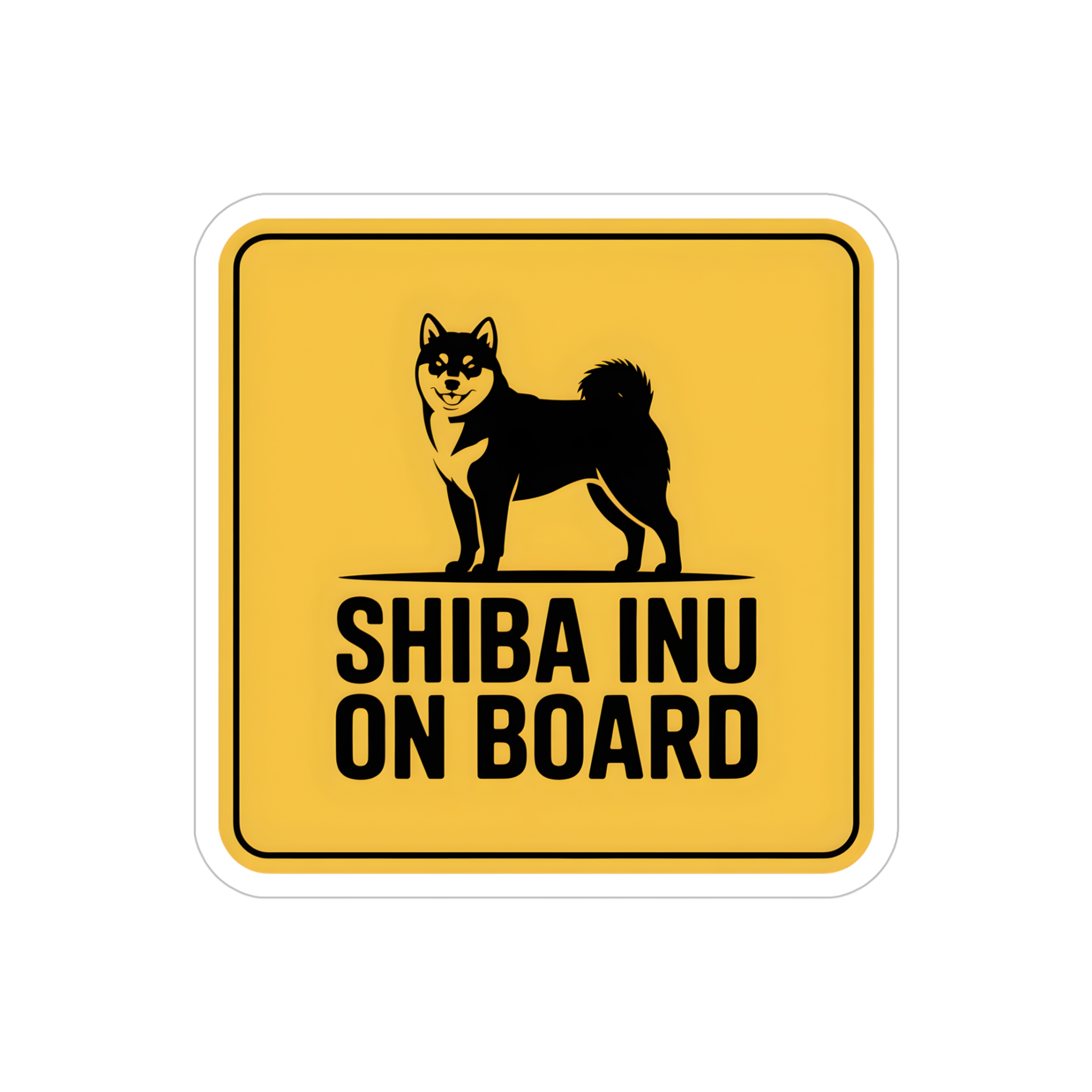 Shiba Inu On Board Sticker | Outdoor Die-Cut - Image 10