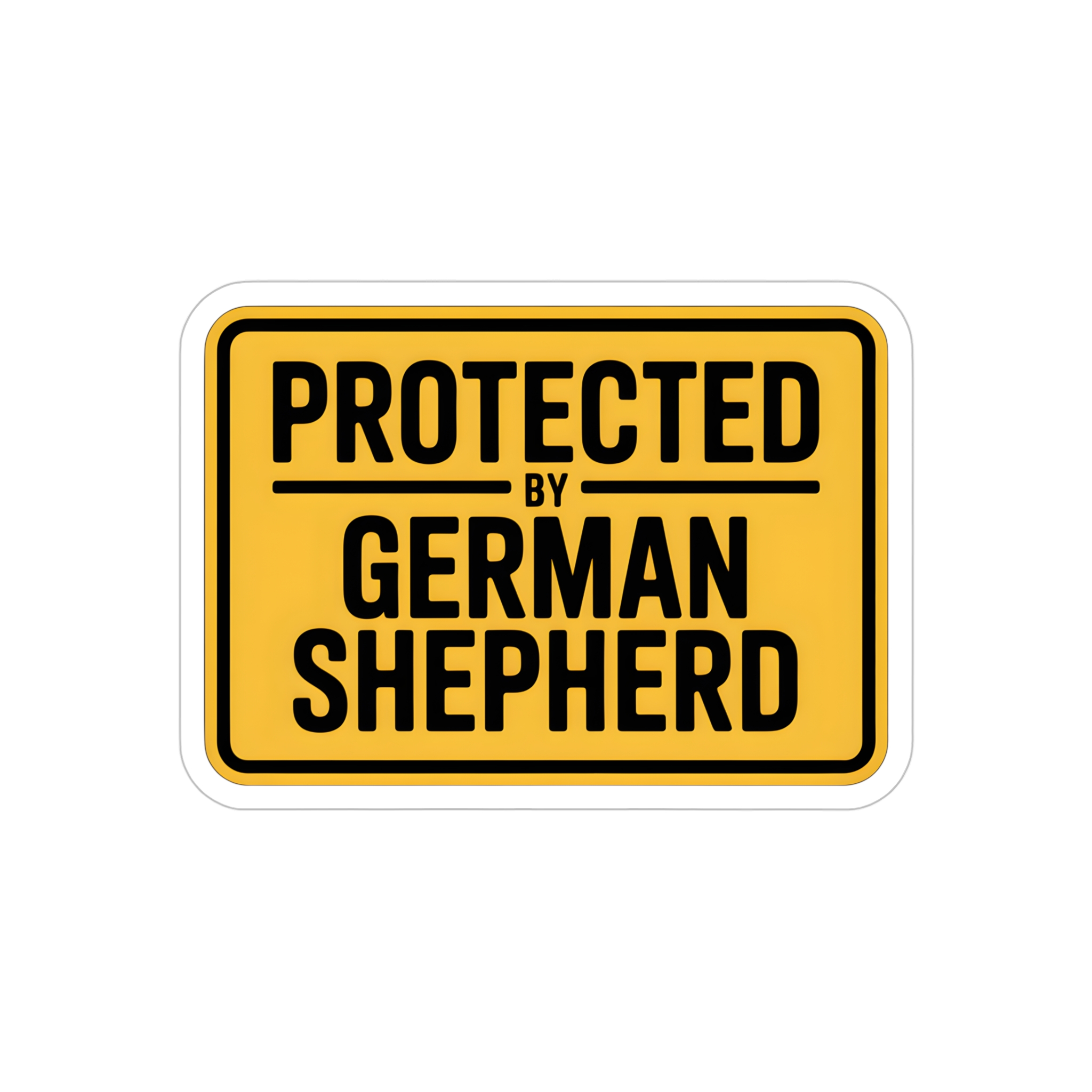 Protected By German Shepherd Sticker, German Shepherd Security Decal, Beware of Dog Car Window Sticker, K9 Protection Warning Sign - Image 10
