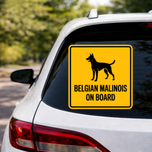 Belgian Malinois On Board Sticker, K9 Dog Car Decal, Protection Dog Sign, Police Dog Sticker, Waterproof Outdoor Vinyl