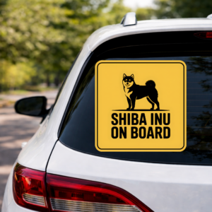 Shiba Inu On Board Sticker | Outdoor Die-Cut