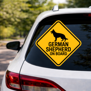 German Shepherd On Board Sticker