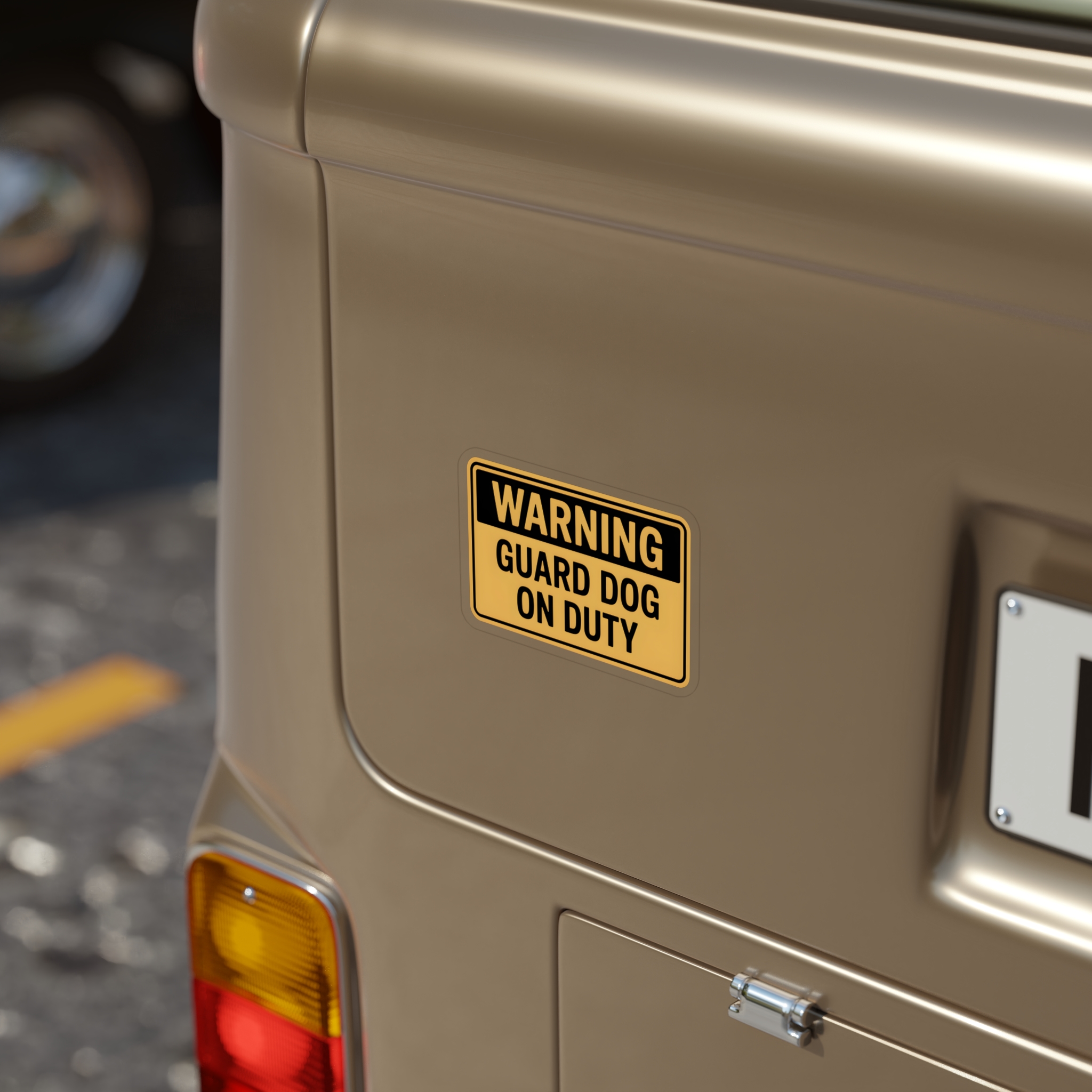 Guard Dog On Duty Sticker, Warning Security Dog Decal, Beware Of Dog Car Window Sticker, German Shepherd Guard Dog Sign - Image 11