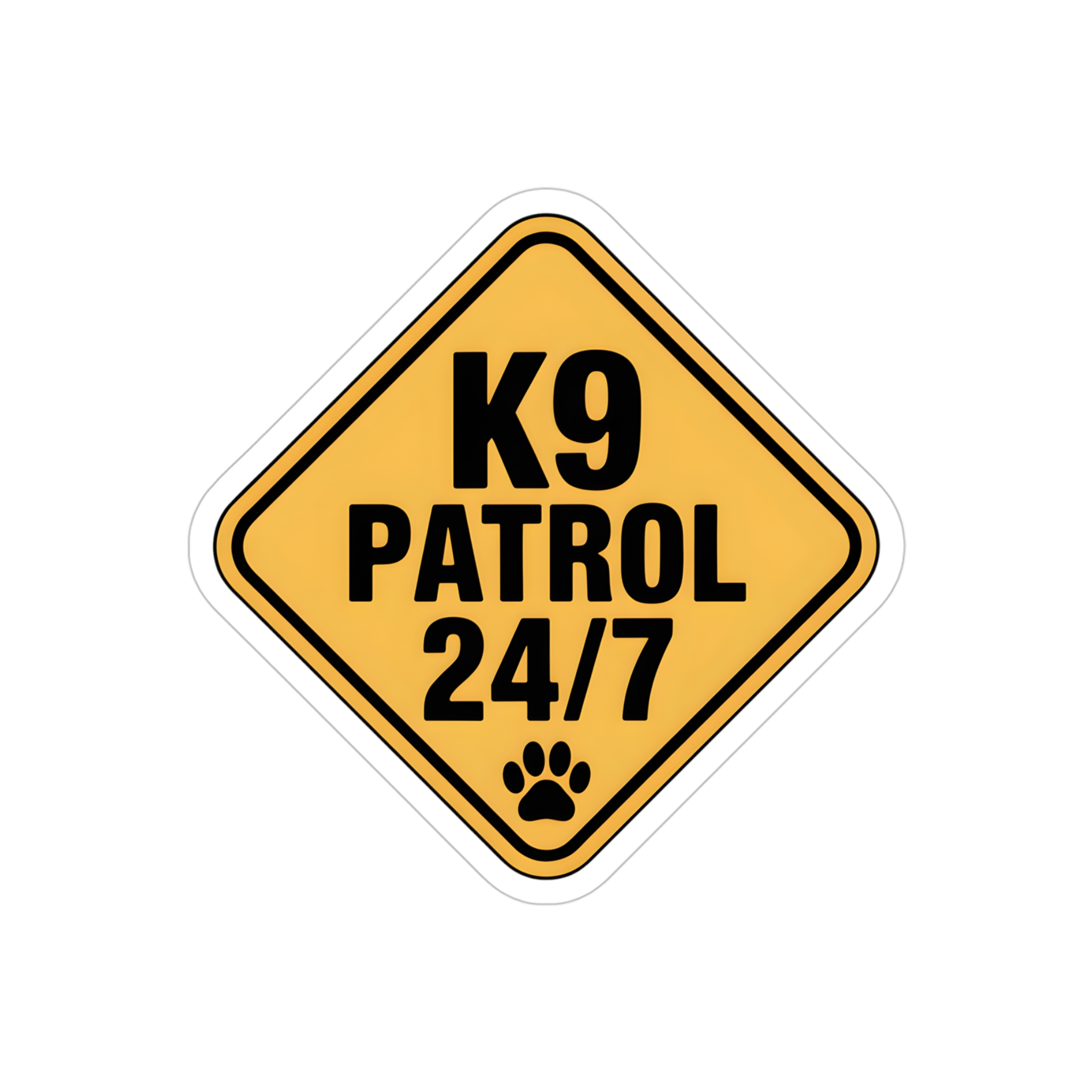 K9 Patrol 24/7 Sticker, Funny Guard Dog Warning Decal, German Shepherd Security Car Window Sticker - Image 7