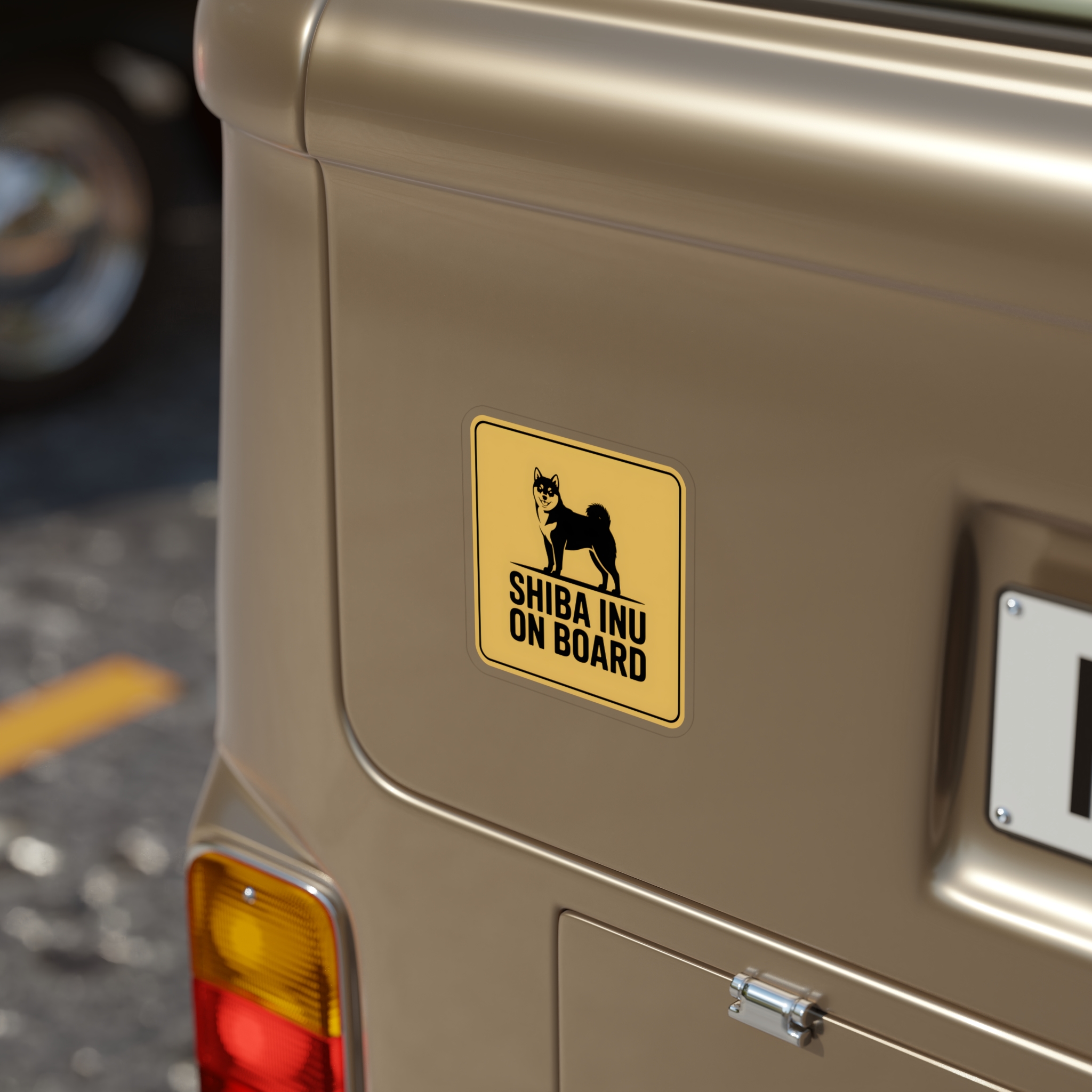 Shiba Inu On Board Sticker | Outdoor Die-Cut - Image 11