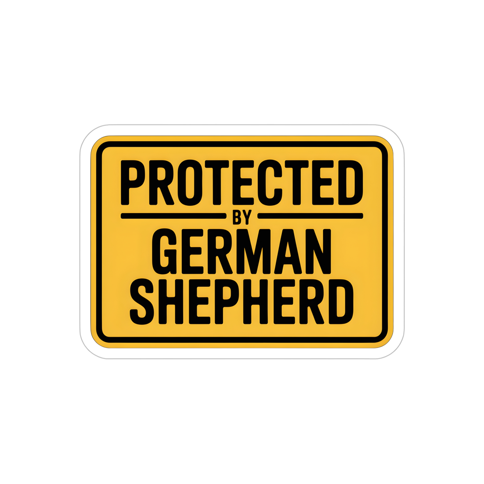 Protected By German Shepherd Sticker, German Shepherd Security Decal, Beware of Dog Car Window Sticker, K9 Protection Warning Sign - Image 13