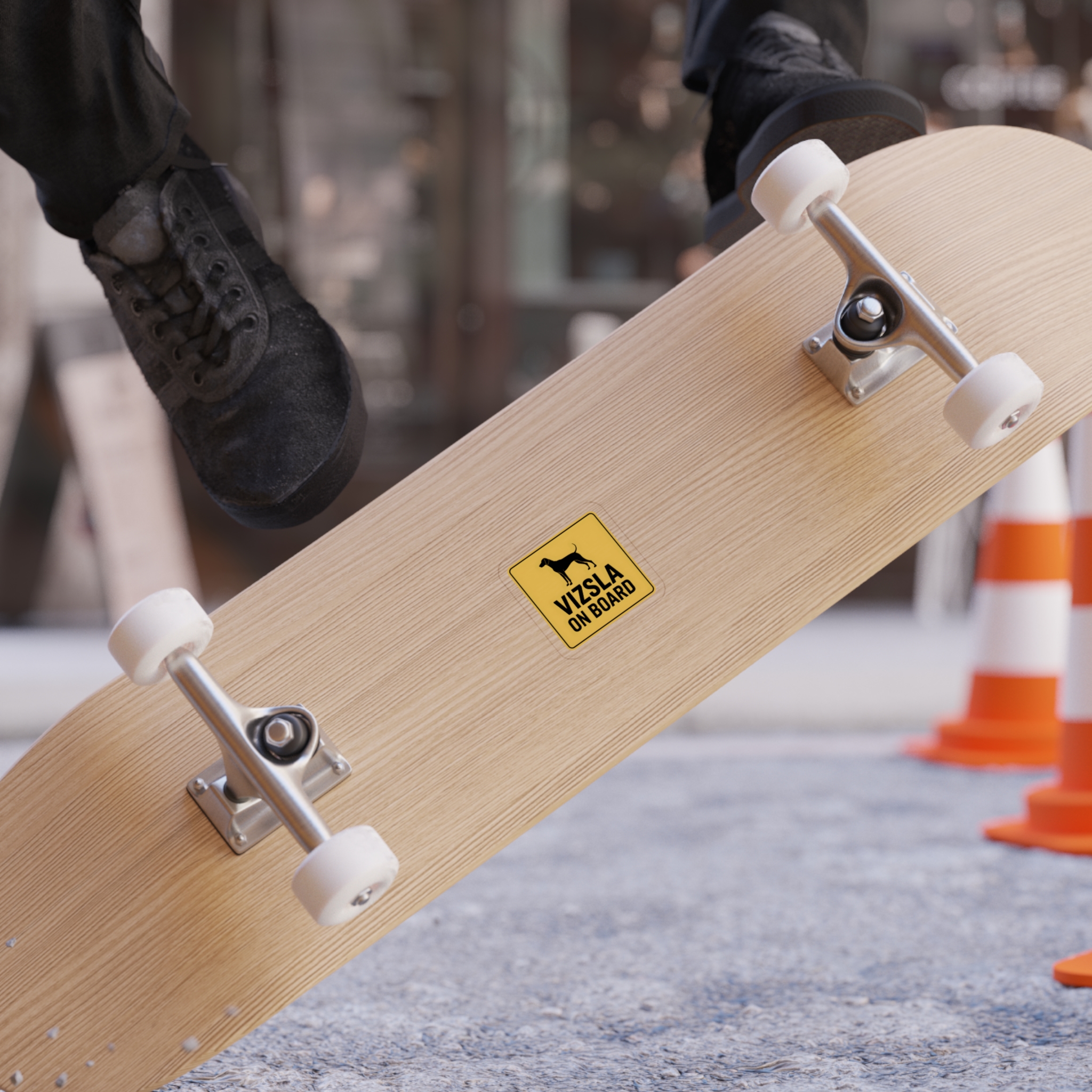 Vizsla On Board Sticker, Dog Car Decal, Vizsla Dog Sign, Pet Warning Sticker, Waterproof Outdoor Vinyl - Image 3