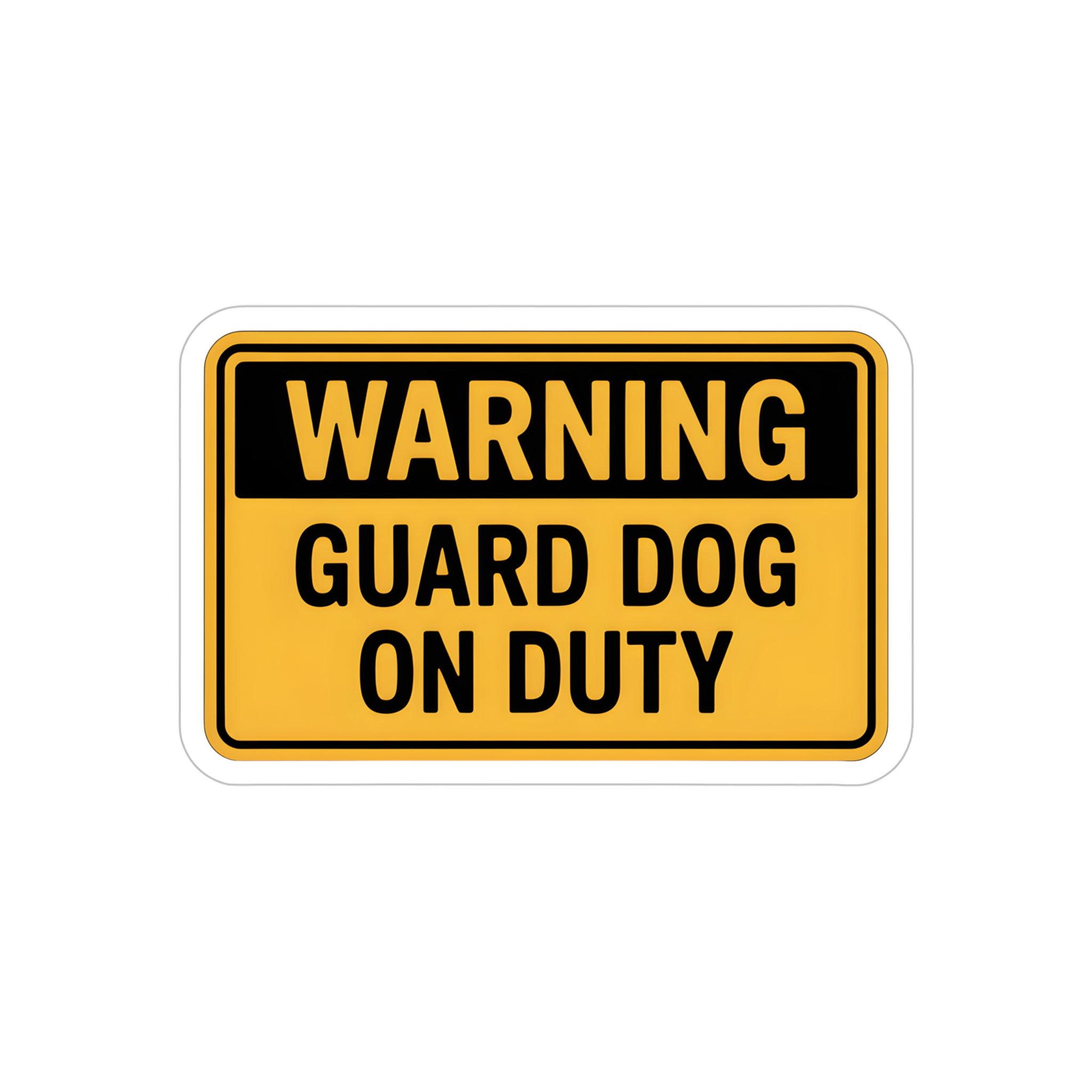 Guard Dog On Duty Sticker, Warning Security Dog Decal, Beware Of Dog Car Window Sticker, German Shepherd Guard Dog Sign - Image 13