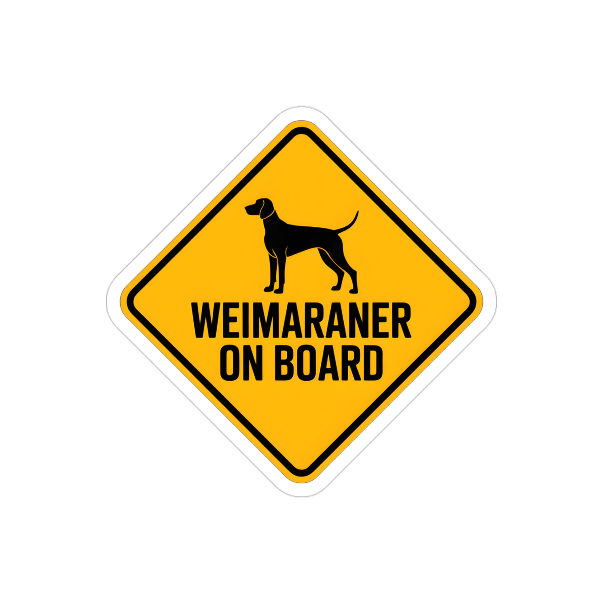 Weimaraner On Board Sticker, Dog Car Decal, Hunting Dog Sign, Pet Warning Sticker, Waterproof Outdoor Vinyl - Image 5