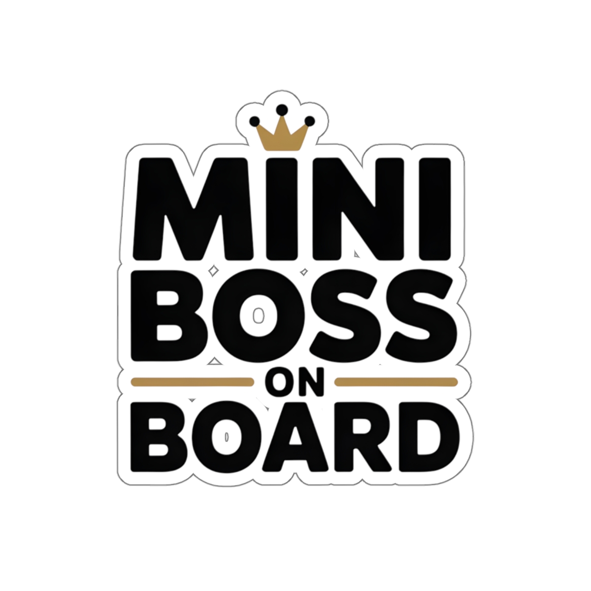 Mini Boss On Board Car Decal Cute Baby Car Sticker Modern Toddler Window Sign Waterproof Vinyl UV Protected - Image 5