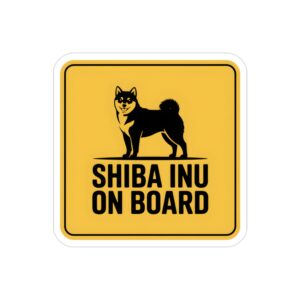 Shiba Inu On Board Sticker | Outdoor Die-Cut