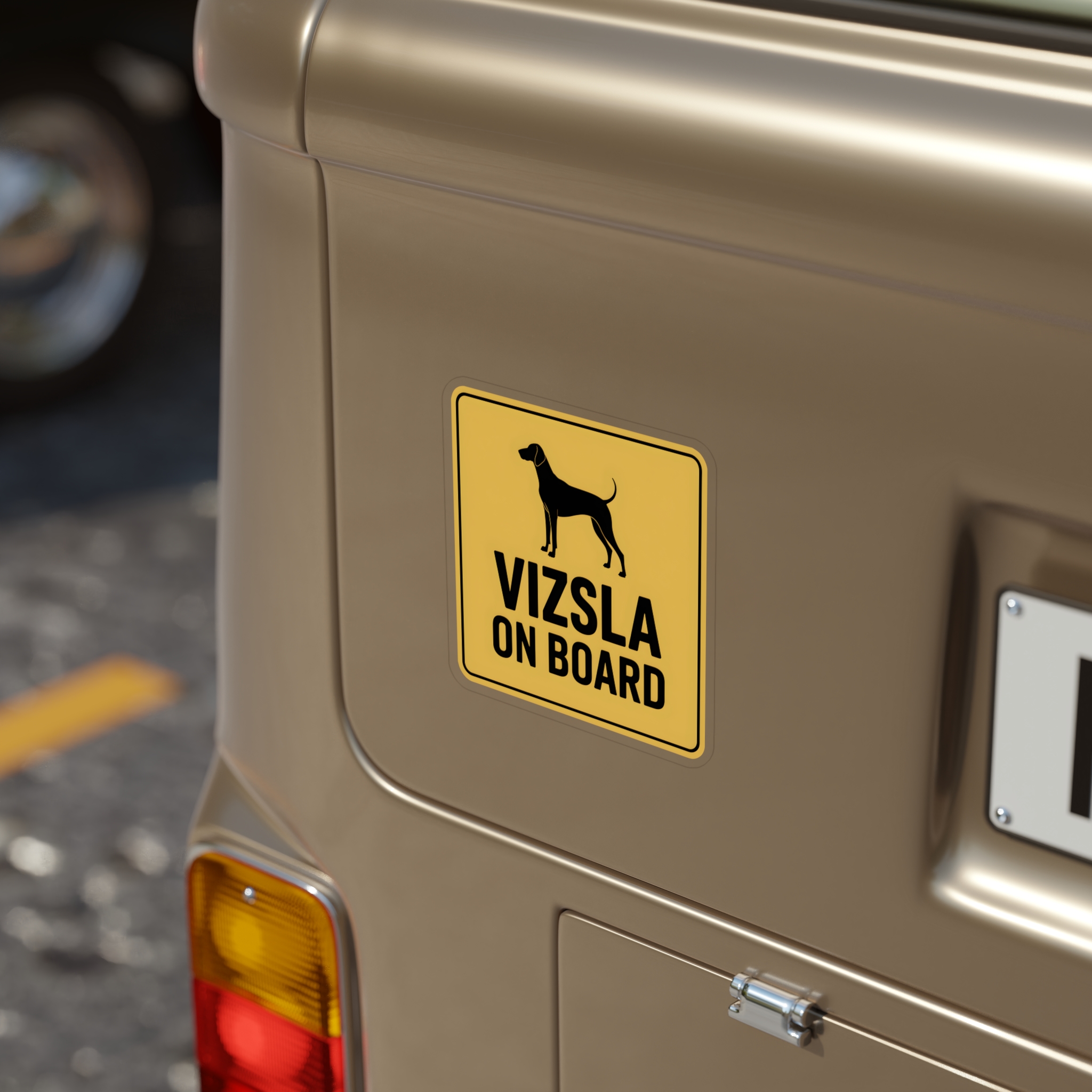 Vizsla On Board Sticker, Dog Car Decal, Vizsla Dog Sign, Pet Warning Sticker, Waterproof Outdoor Vinyl - Image 14