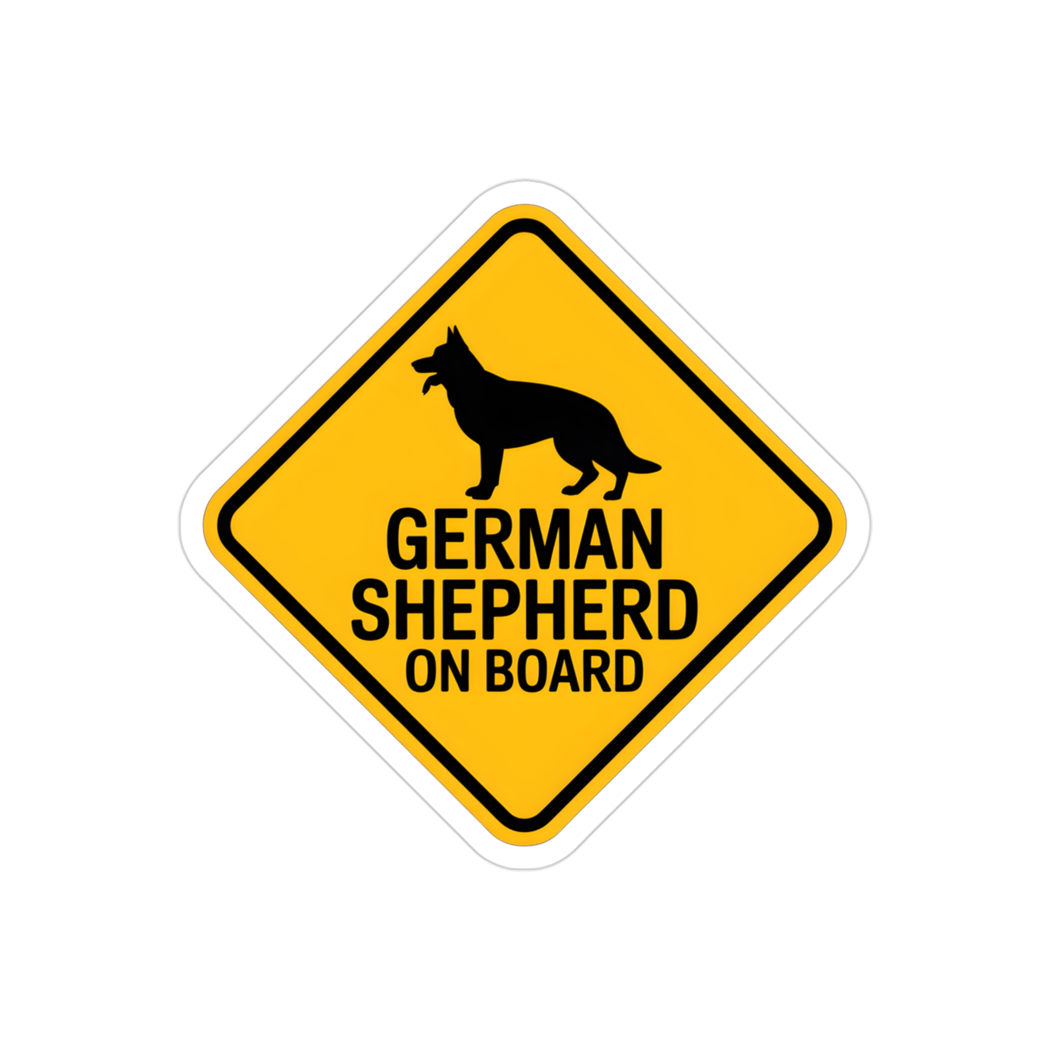 German Shepherd On Board Sticker - Image 4