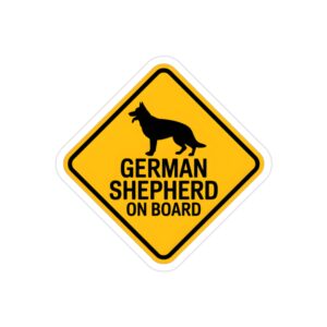 German Shepherd On Board Sticker