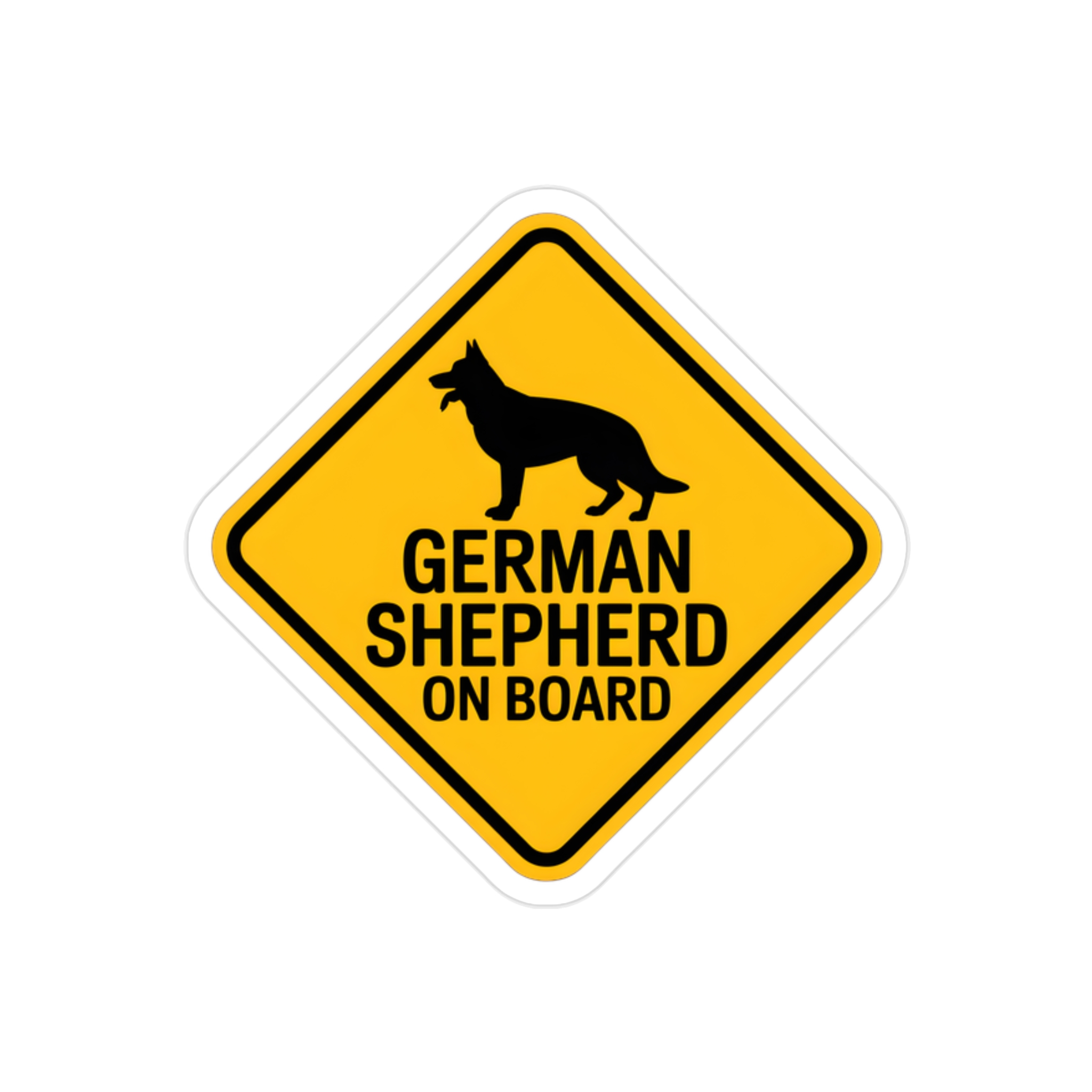 German Shepherd On Board Sticker