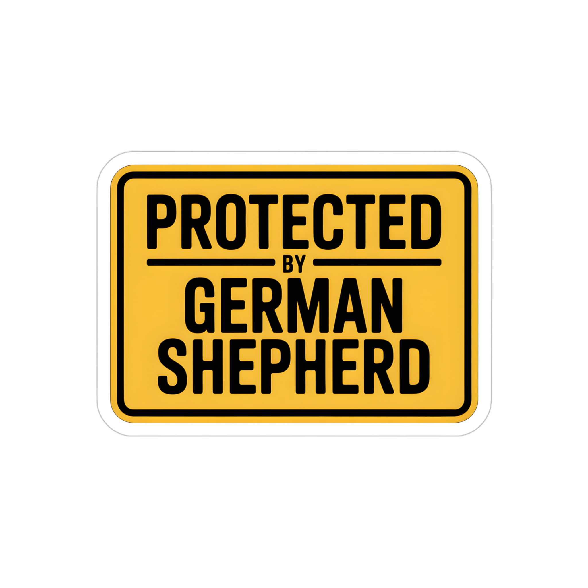 Protected By German Shepherd Sticker, German Shepherd Security Decal, Beware of Dog Car Window Sticker, K9 Protection Warning Sign - Image 7
