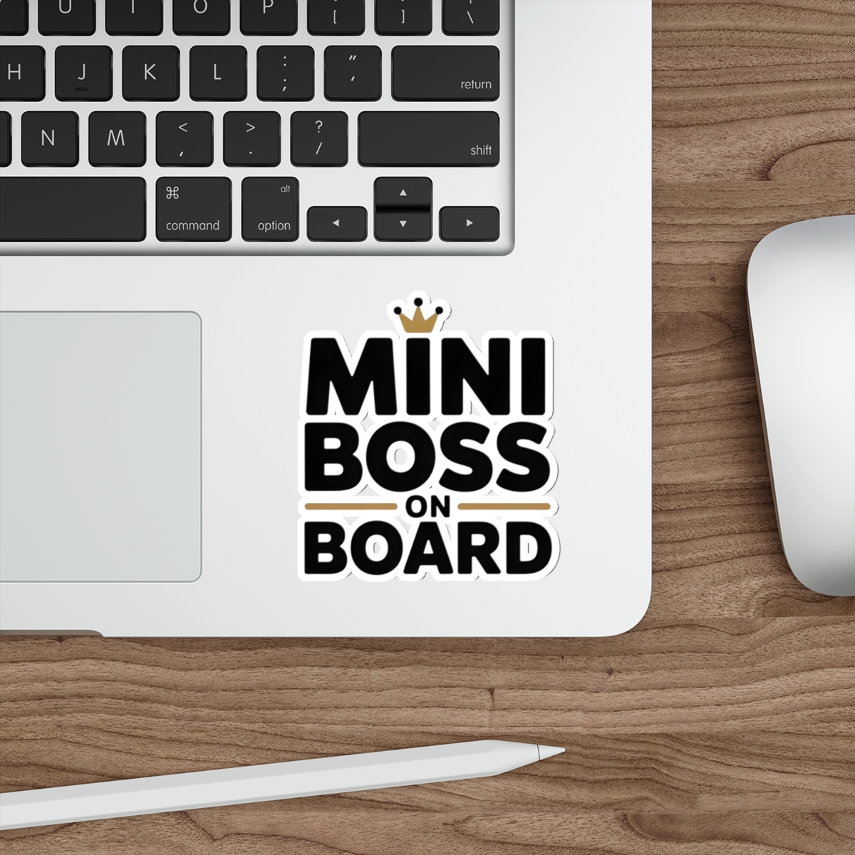 Mini Boss On Board Car Decal Cute Baby Car Sticker Modern Toddler Window Sign Waterproof Vinyl UV Protected - Image 6
