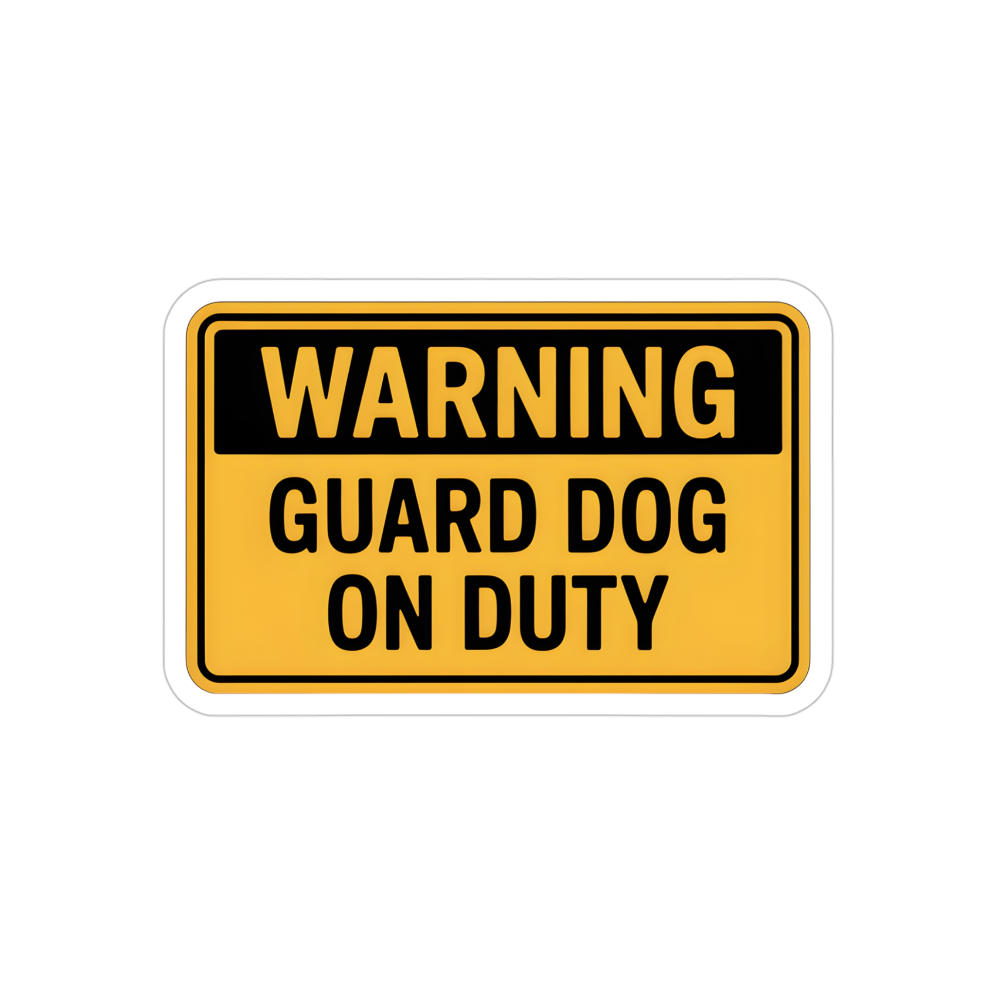 Guard Dog On Duty Sticker, Warning Security Dog Decal, Beware Of Dog Car Window Sticker, German Shepherd Guard Dog Sign - Image 7