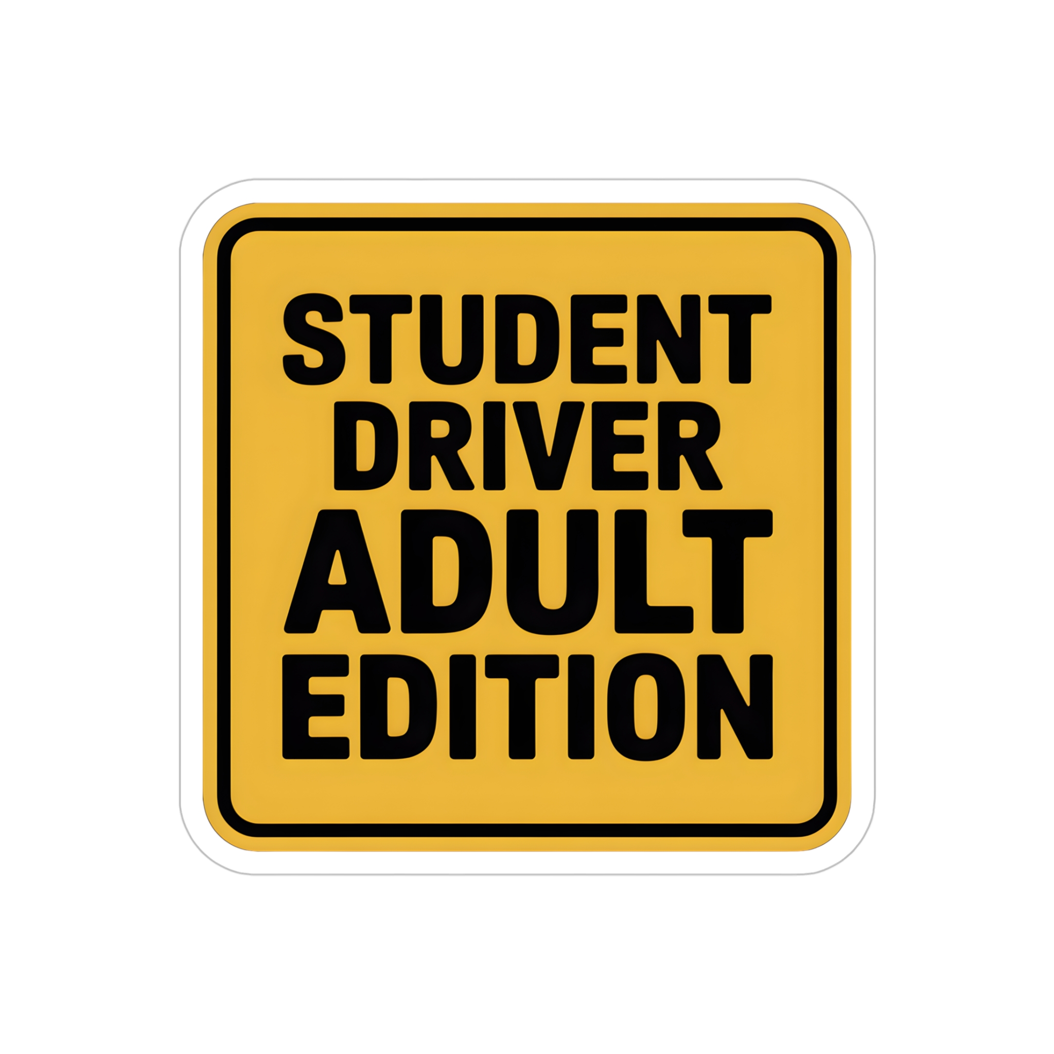 Student Driver Adult Edition Decal, Funny New Driver Sticker, Adulting Car Decal, Nervous Driver Warning Vinyl, Let Me Merge Humor Sticker - Image 11