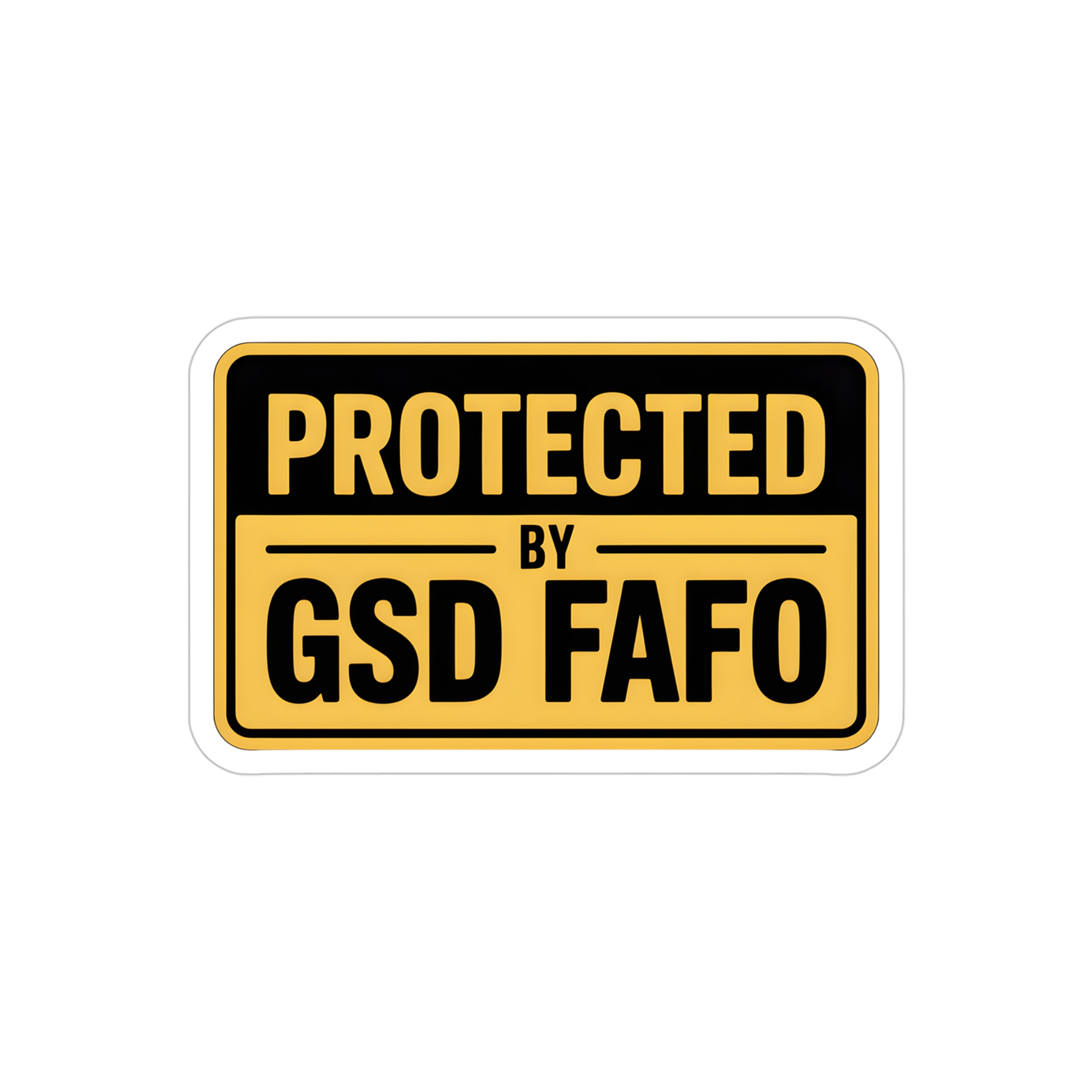 Protected By GSD FAFO Sticker, German Shepherd Security Decal, Funny Guard Dog Warning Sign, K9 Protection Car Window Sticker - Image 7