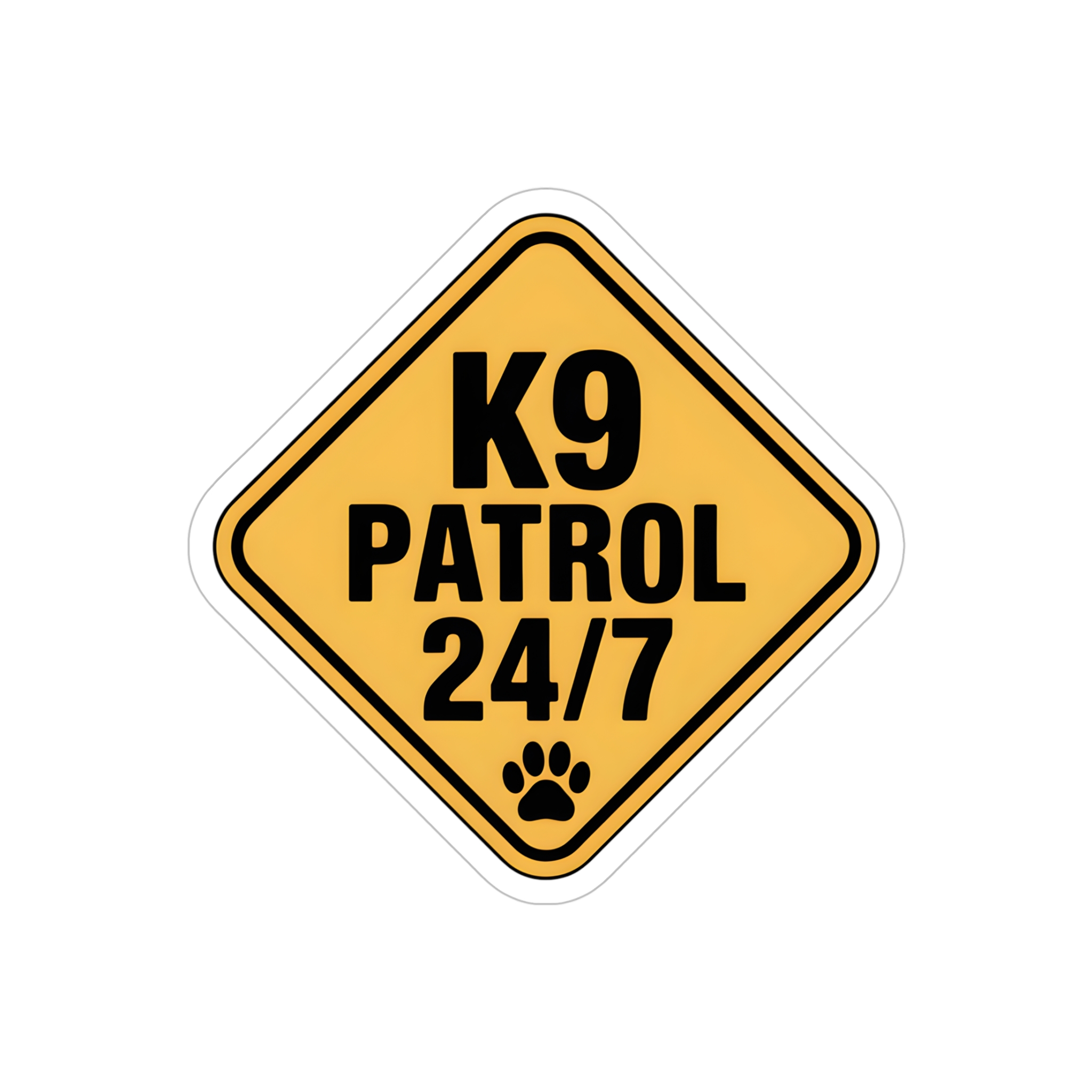 K9 Patrol 24/7 Sticker, Funny Guard Dog Warning Decal, German Shepherd Security Car Window Sticker - Image 10