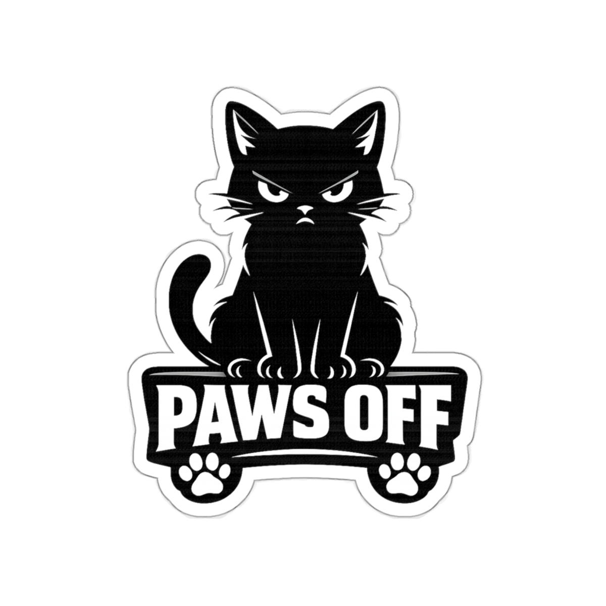 Paws Off Car Decal, Funny Black Cat Vinyl Sticker, Grumpy Cat Window Decal, Cat Lover Bumper Sticker, Sarcastic Car Accessories Gift - Image 7
