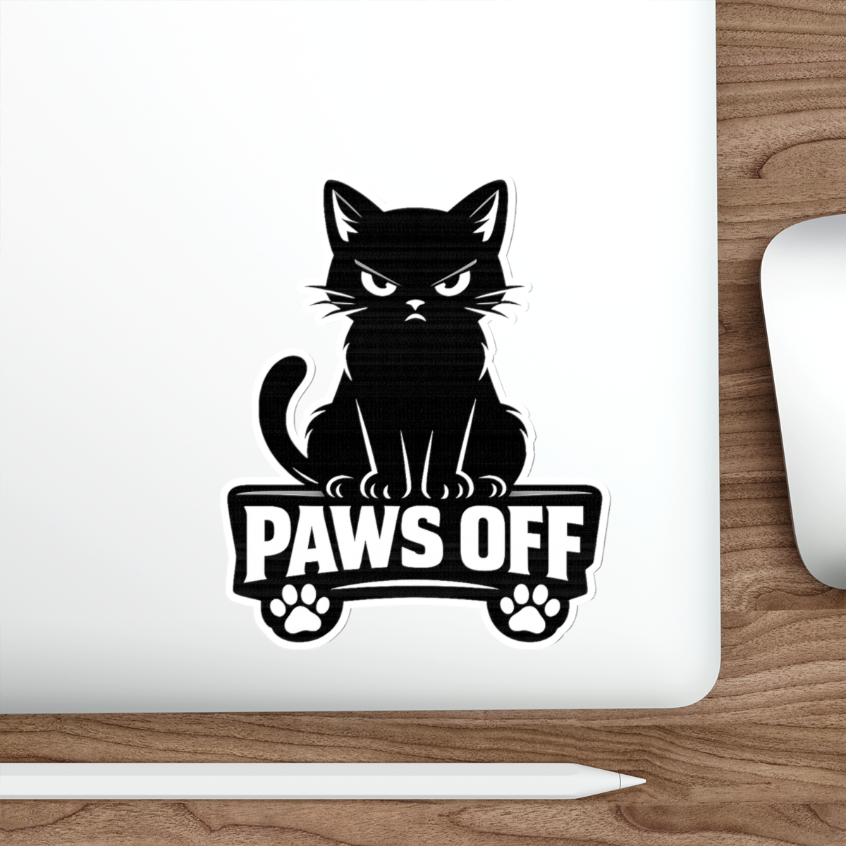Paws Off Car Decal, Funny Black Cat Vinyl Sticker, Grumpy Cat Window Decal, Cat Lover Bumper Sticker, Sarcastic Car Accessories Gift - Image 5