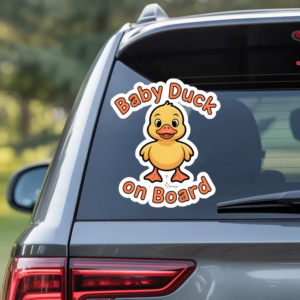 Baby Duck On Board sticker | Die-Cut Sticker, Cute Duck Decal