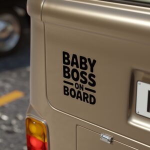 Baby Boss On Board sticker | Transparent die-cut outdoor sticker