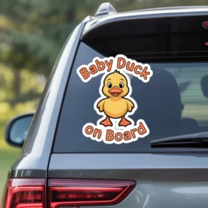 Baby Duck On Board sticker | Die-Cut Sticker, Cute Duck Decal