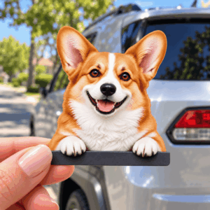 Corgi Peeking Over Ledge UV DTF Sticker